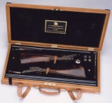 Oak and leather gun case